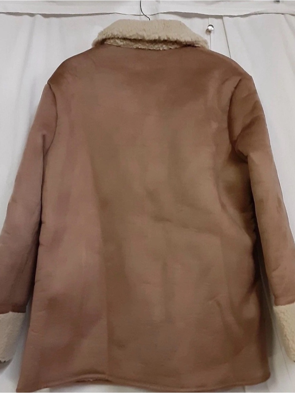 Tuckernuck Shearling Collar Pullover Jacket in Camel - Picture 2 of 5